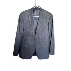 MACY'S CLUB ROOM Tweed Two-Button Sports Jacket Blazer Gray Size 40R